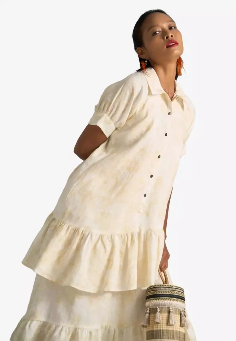 New Linen New Horizon Midi Linen Dress