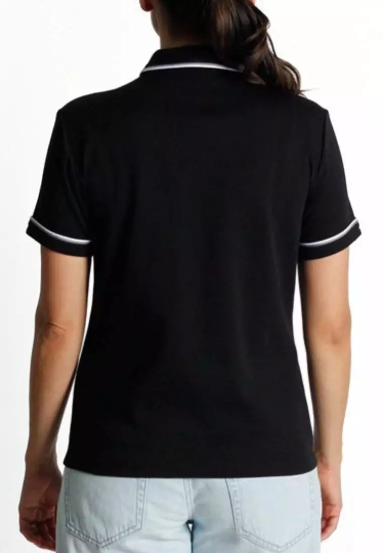 Organic Cotton  3D Veronica Short Sleeve Polo Shirt