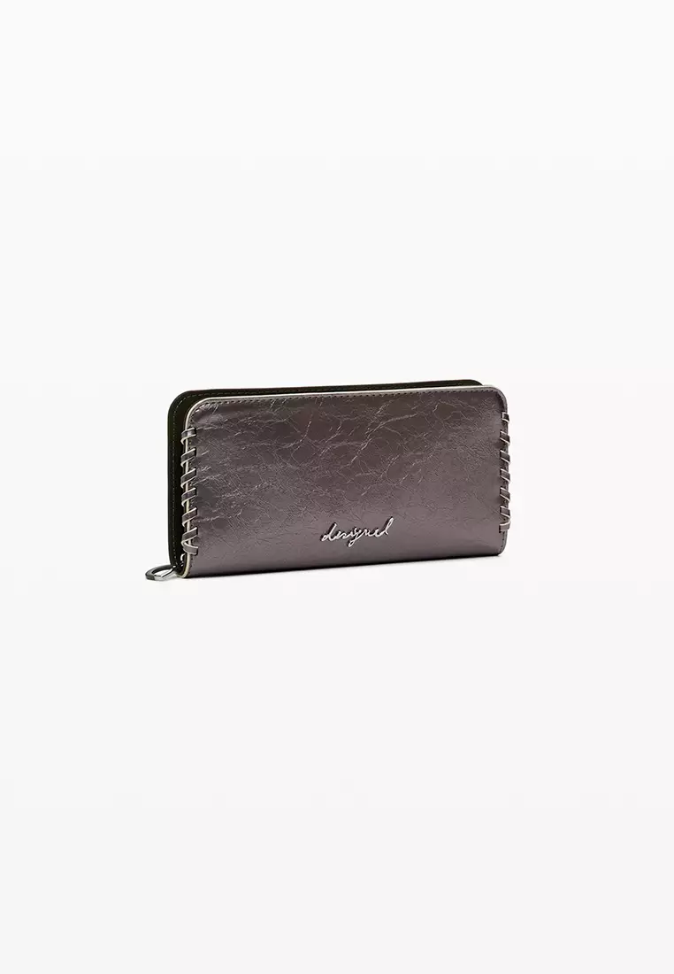 Large metallic wallet