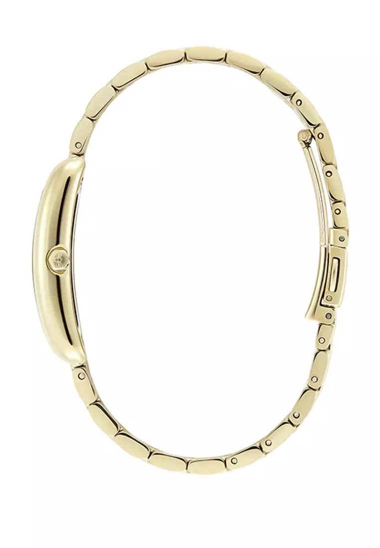 Olivia Burton Tank Forest Green Sunray Inner Frame & Powdered Centre Etched Dial GP 30 x 21mm - 24000195