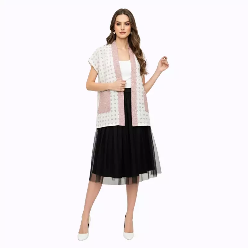 Blazer Batik Wanita - Atasan Batik - Bhatara Batik Princess - Baju Batik Modern Lengan Pendek