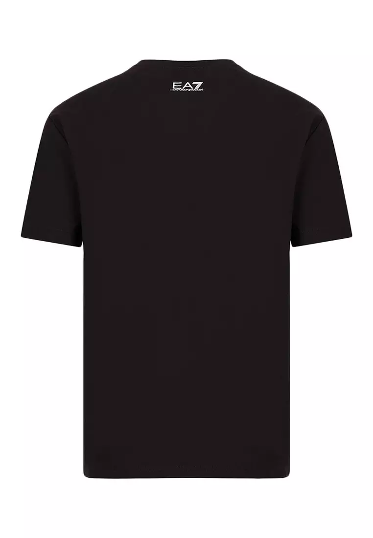 Jual EA7 Ea7 Logo Series Stretch Cotton-jersey T-Shirt in Black ...