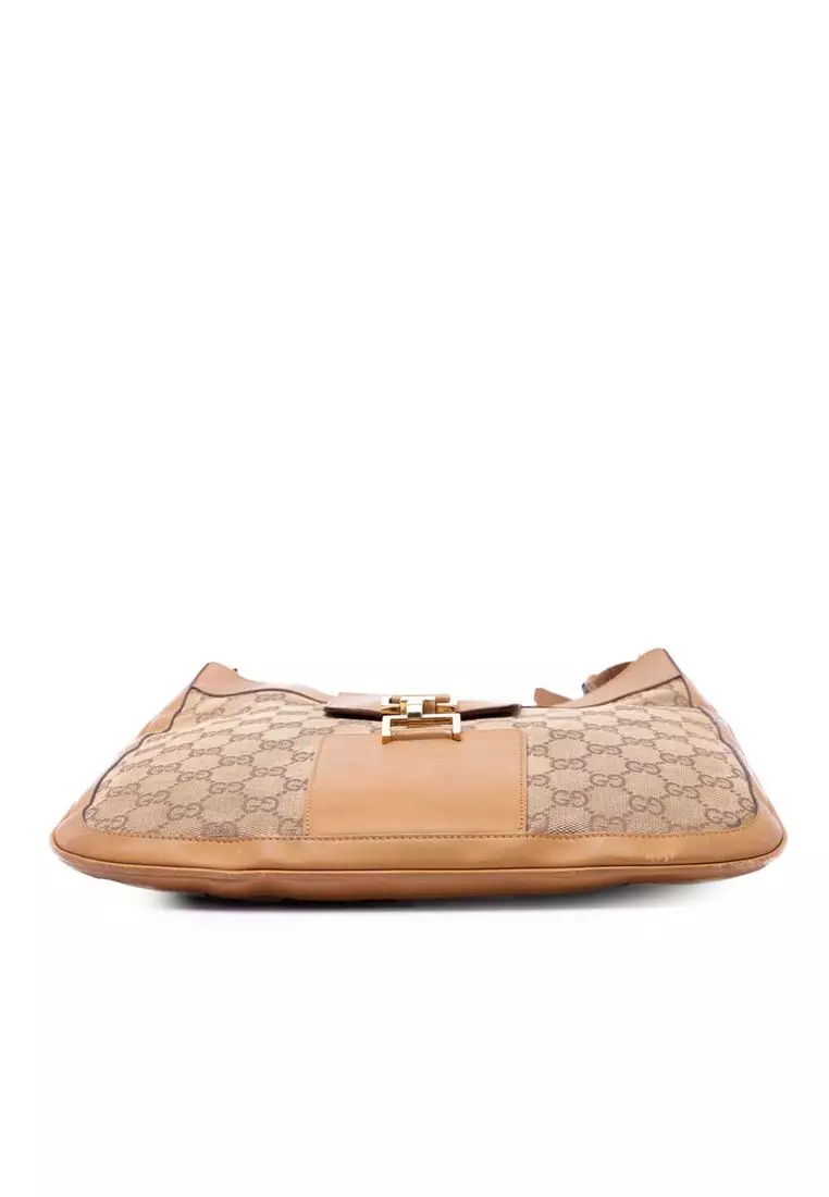 Pre-Loved Gucci Gg Canvas Jackie Shoulder Bag