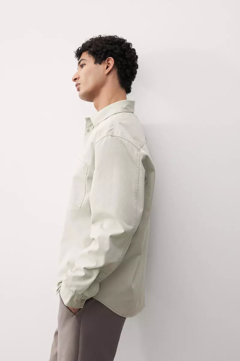 Regular Fit Twill overshirt