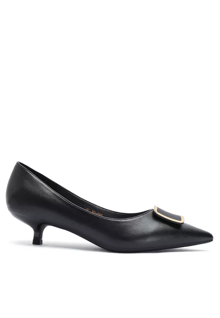 Discount on Twenty Eight Shoes  shoes - SKU: 3.5CM Pointed Square Buckle Pumps 295-65