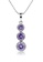 SO SEOUL purple and silver Athena Purplish Diamond Simulant Necklace 4B097ACD08B598GS_1