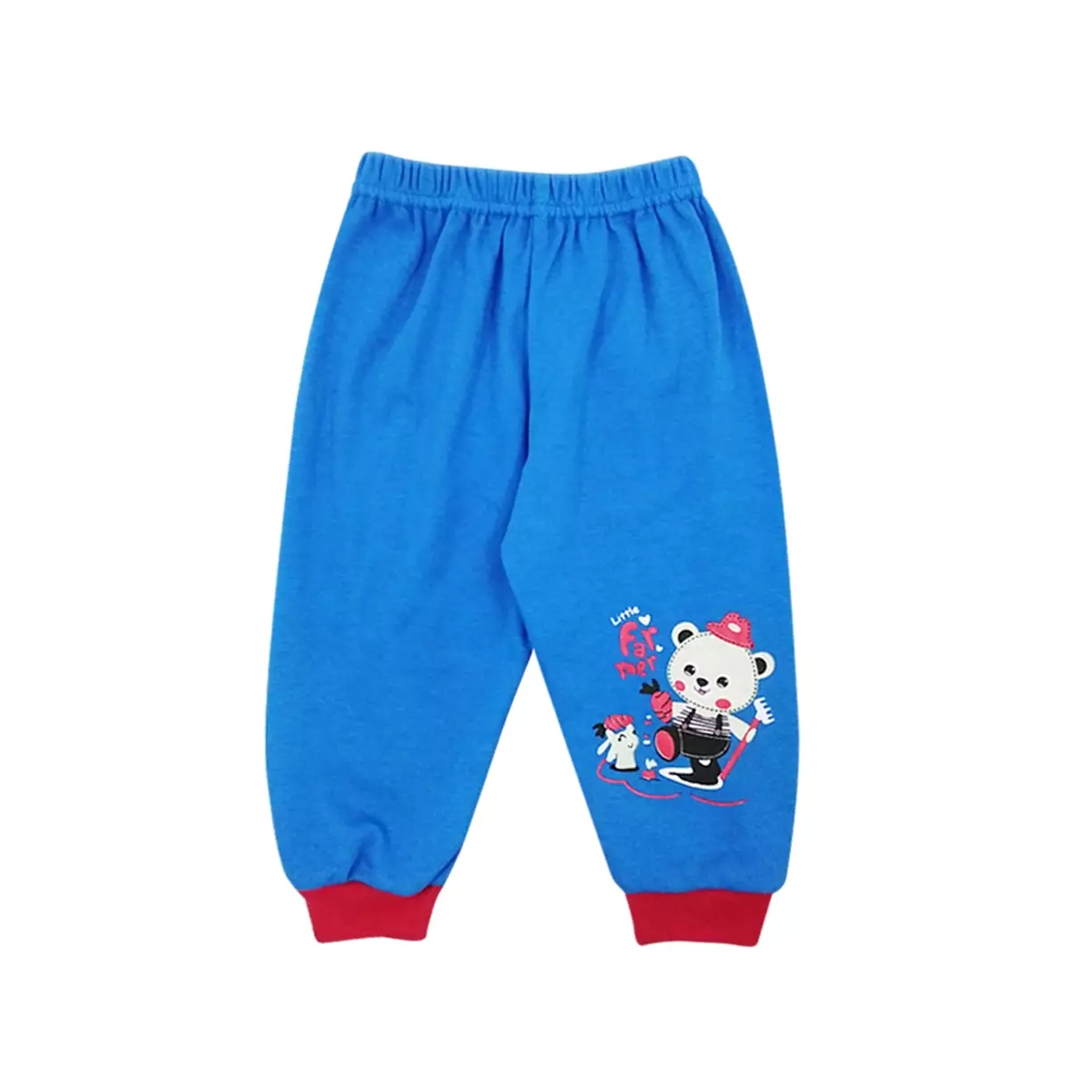 Skabe Pakaian Bayi Anak Laki Laki Baju Atasan Oblong Lengan Panjang Motif Bear Salur Setelan Celana Kaos All Size Warna Tua Usia 6 Bulan Hingga 12 Bulan 2426 Biru