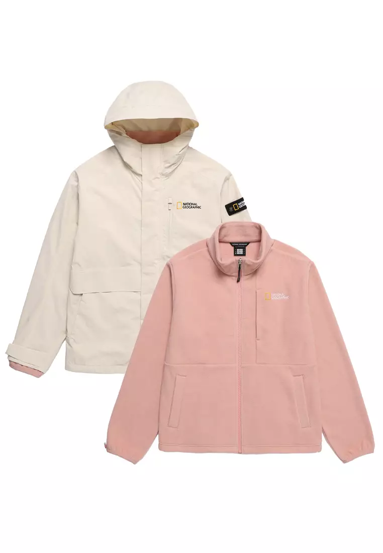 男女同款3-in-1抓毛絨外套