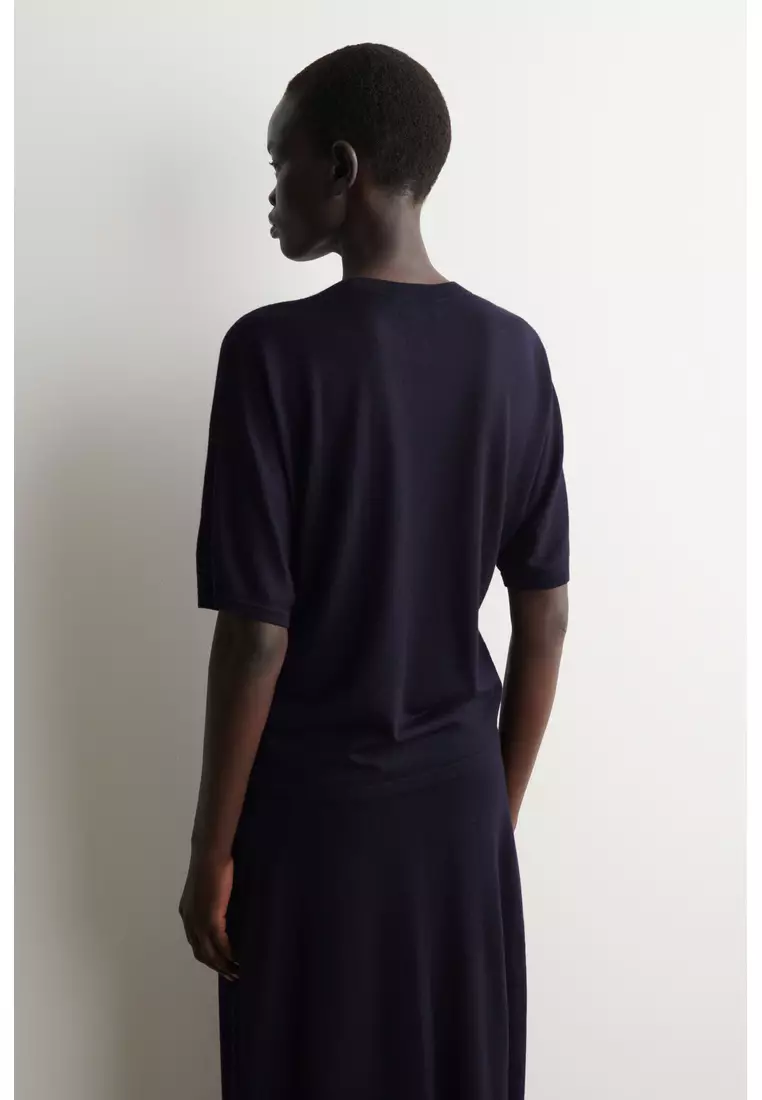 KNITTED MERINO WOOL T-SHIRT