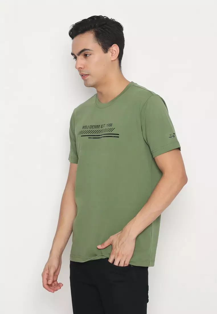 RBJ T-Shirt Cotton Spandex Pria 2482370601