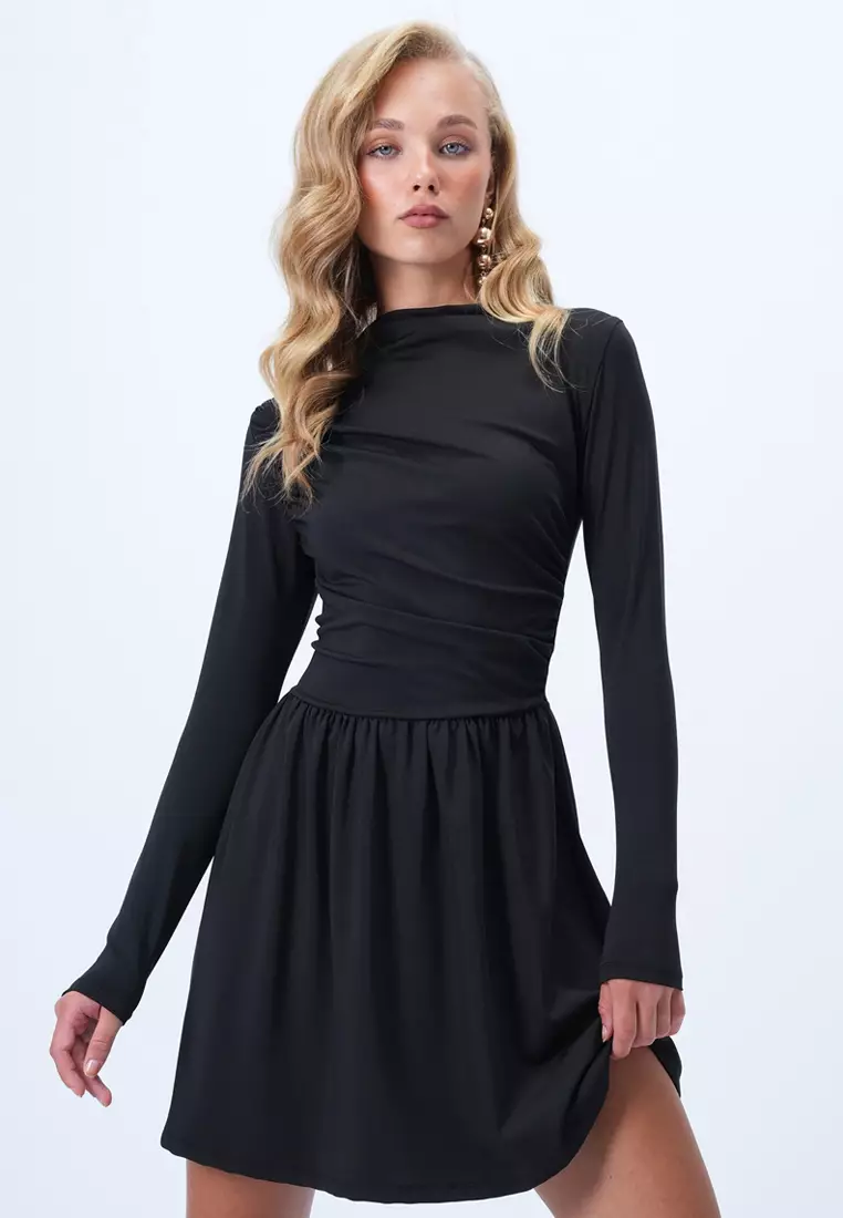 Ruched Mini Dress