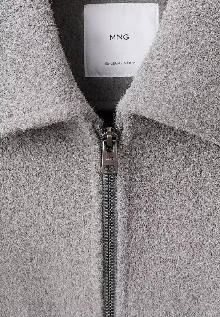 Textured Jacket With Zip