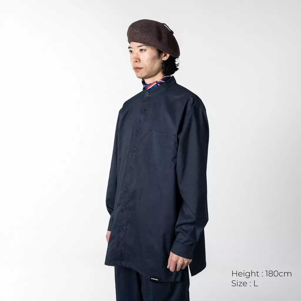 Bodypack Kremlin Long Sleeves Oversized Shirt - Navy