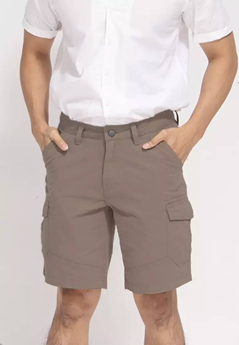 Celana Pendek Cargo Slimfit Dark Beige OXCON Short Pants