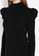 ck Calvin Klein black Ribbed Cotton With Fluid Crepe Dress 1755EAA9428012GS_3