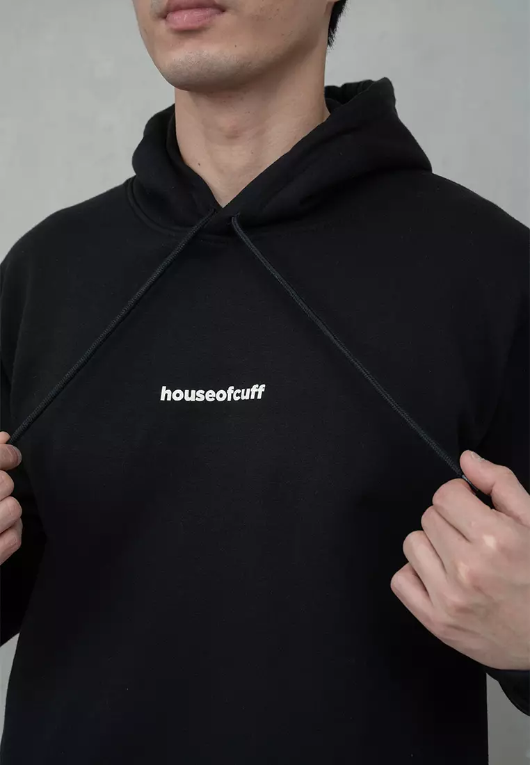 Houseofcuff Jaket Jumper Hoodie Tebal Premium Glow In The Dark Hitam