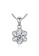 Rouse silver S925 Flower Geometric Necklace B24D7AC06D032BGS_1