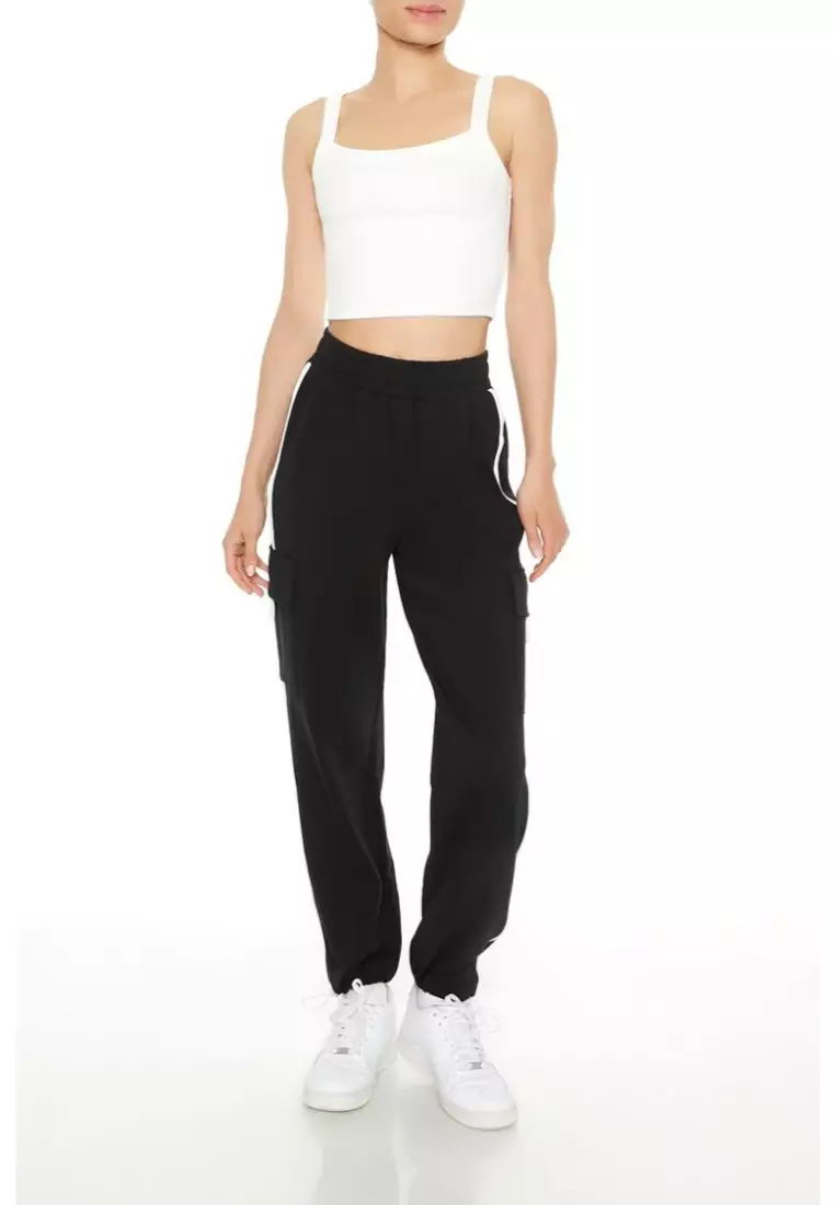 Forever 21 side stripe pants discount
