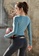 B-Code blue ZYS2028- B-Code Lady Quick Dry Running, Fitness and Yoga Sports Top (Blue) 3FCC0AAA1FD5C4GS_3