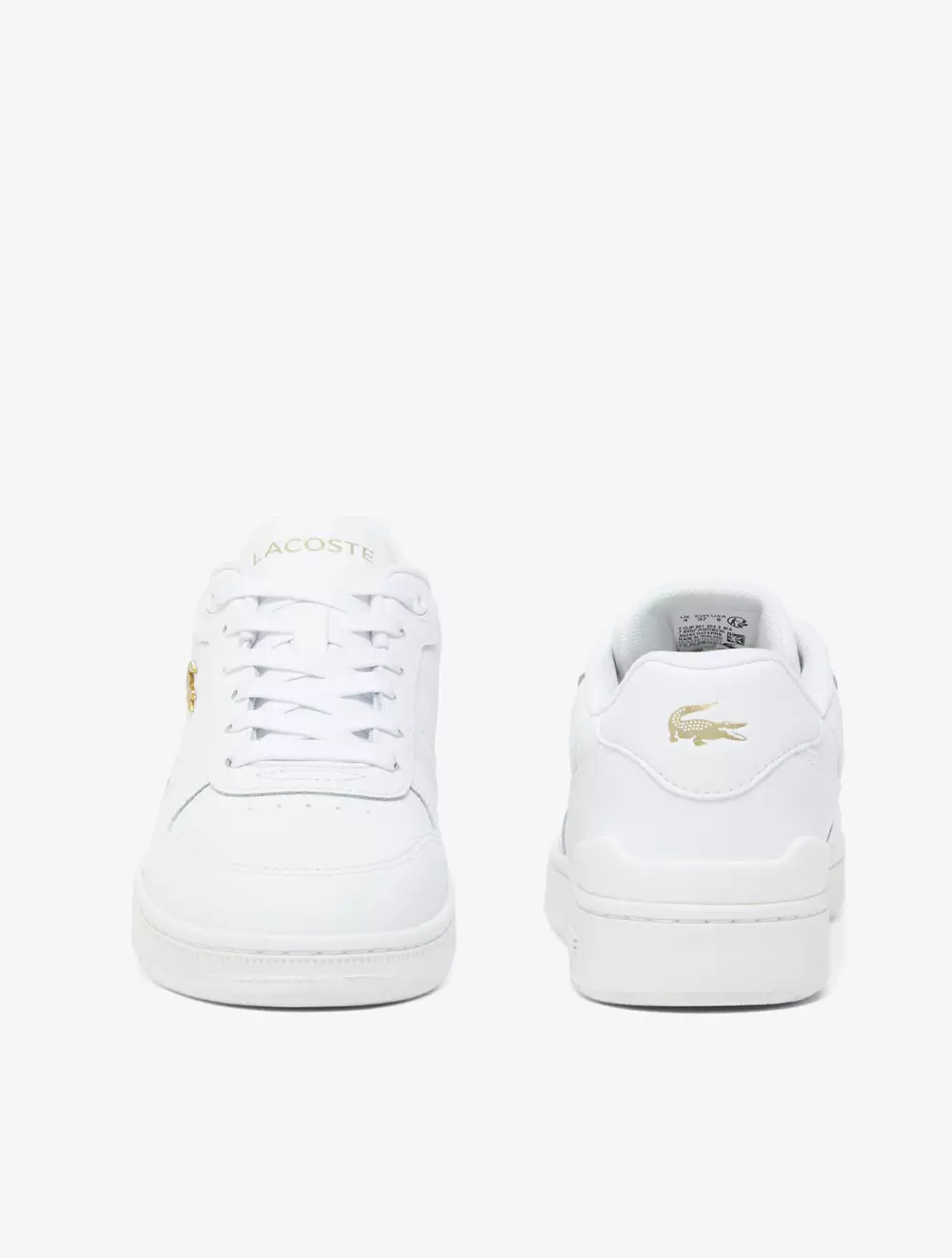 Women's T-Clip Set Leather Sneakers - White