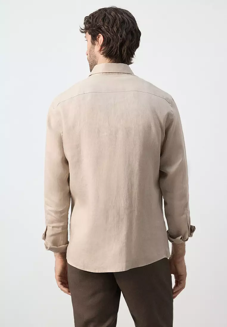Regular-Fit 100% Linen Shirt