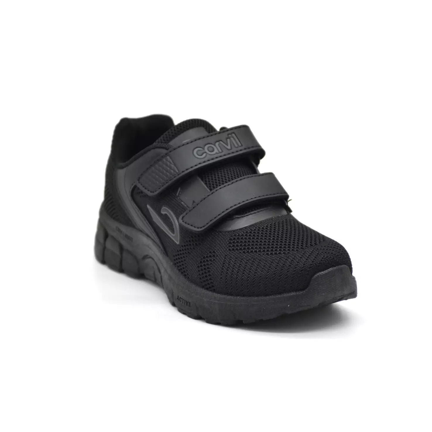 Carvil Sepatu Sekolah Anak Archie-01 LC Black/Black