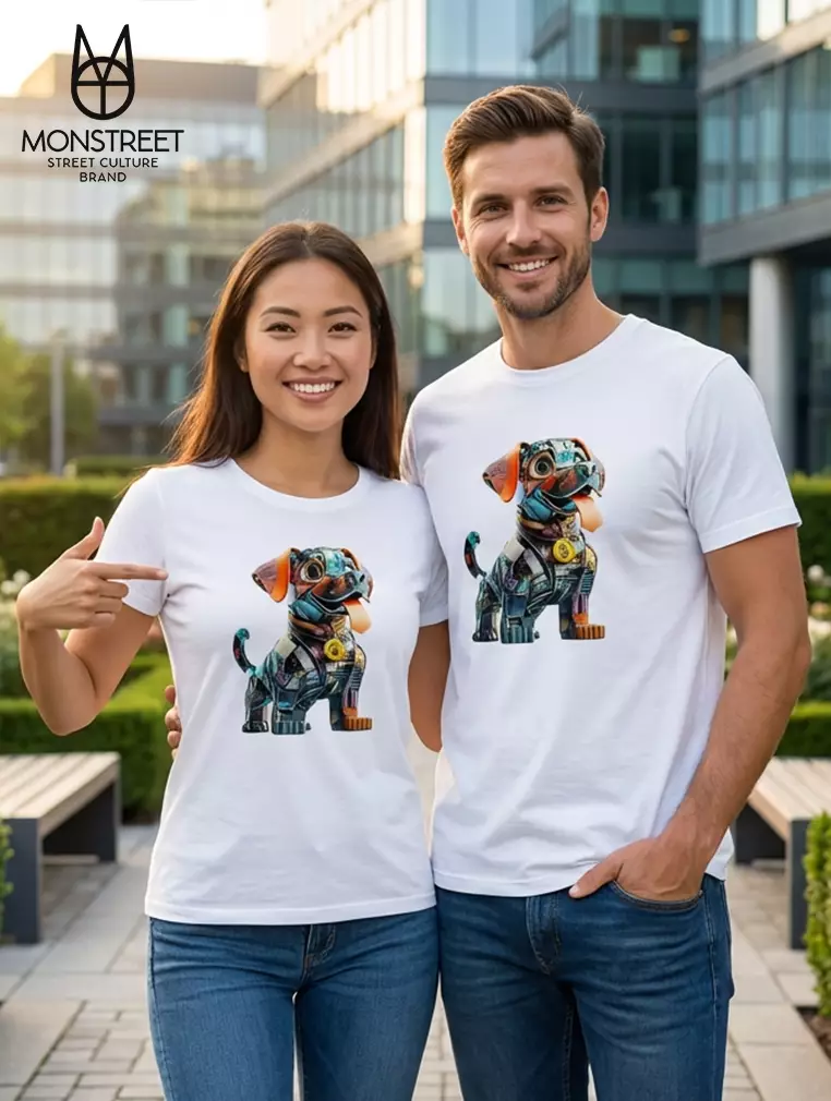 Monstreet Kaos Katun Combed 24S Grafis Reguler Fit Putih Tshirt UTR83 Cotton Combed 24S Graphic Tshirt Regular Fit White Tshirt