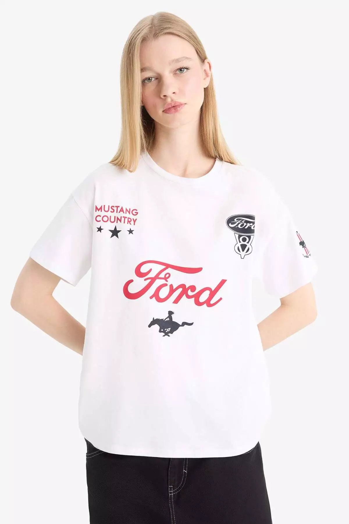 Ford Motor Company Oversize Tooling Back Printed T-Shirt F2399Ax25Sm
