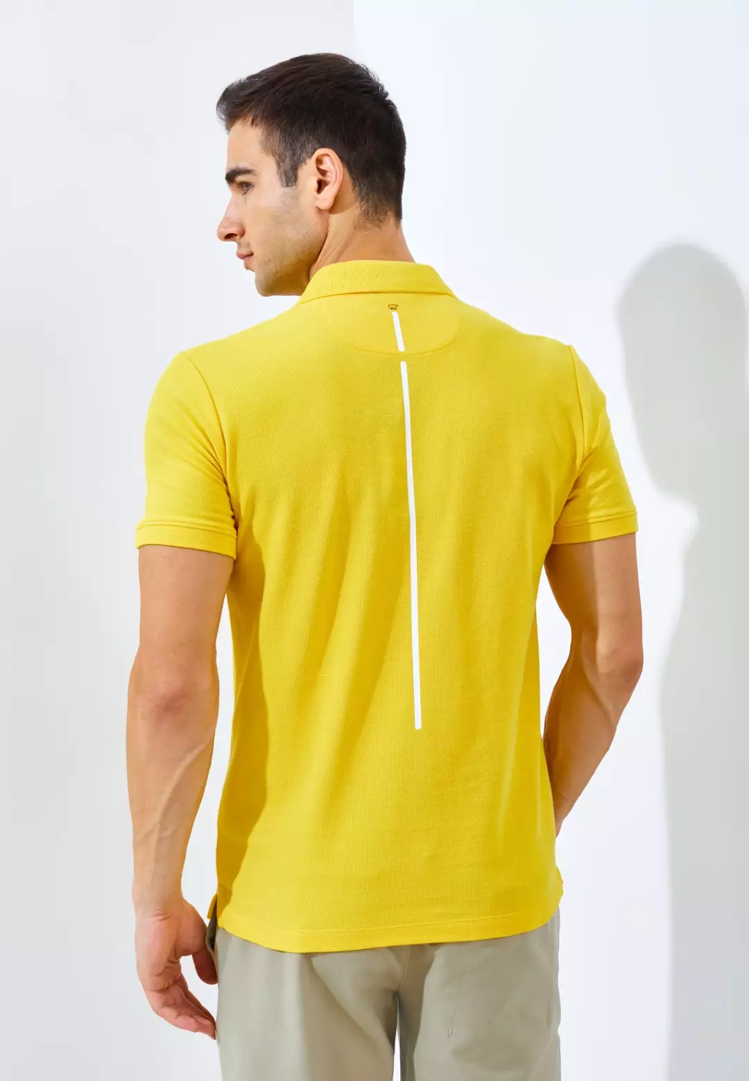 Jack Nicklaus Nexus Polo Shirt Pria Slim Fit Yellow Colour Yellow
