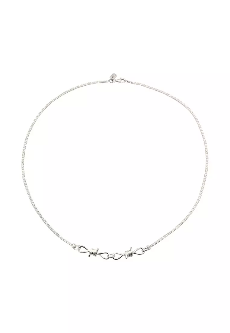 EXCLUSIVE Kalung Perhiasan Perak 925 Pria Wire Curb Chain