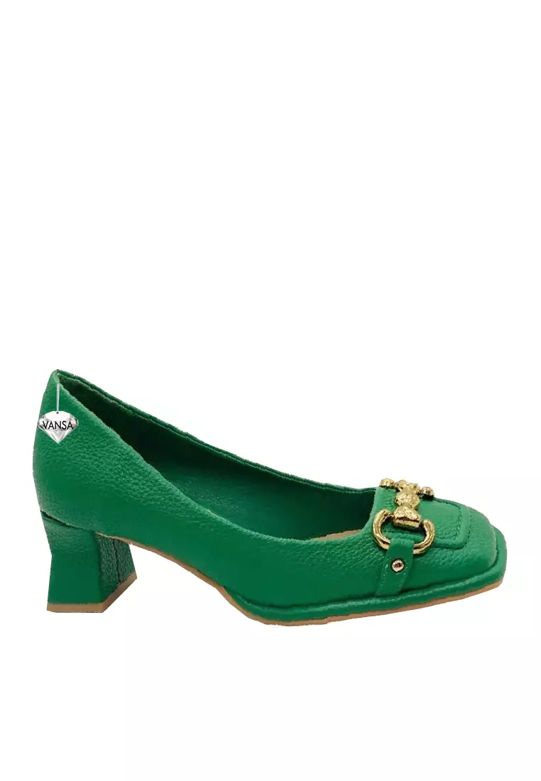 Discount on Twenty Eight Shoes  shoes - SKU: VANSA Fashion Horsebit Buckle Mid Heel Pumps VSW-H-0071
