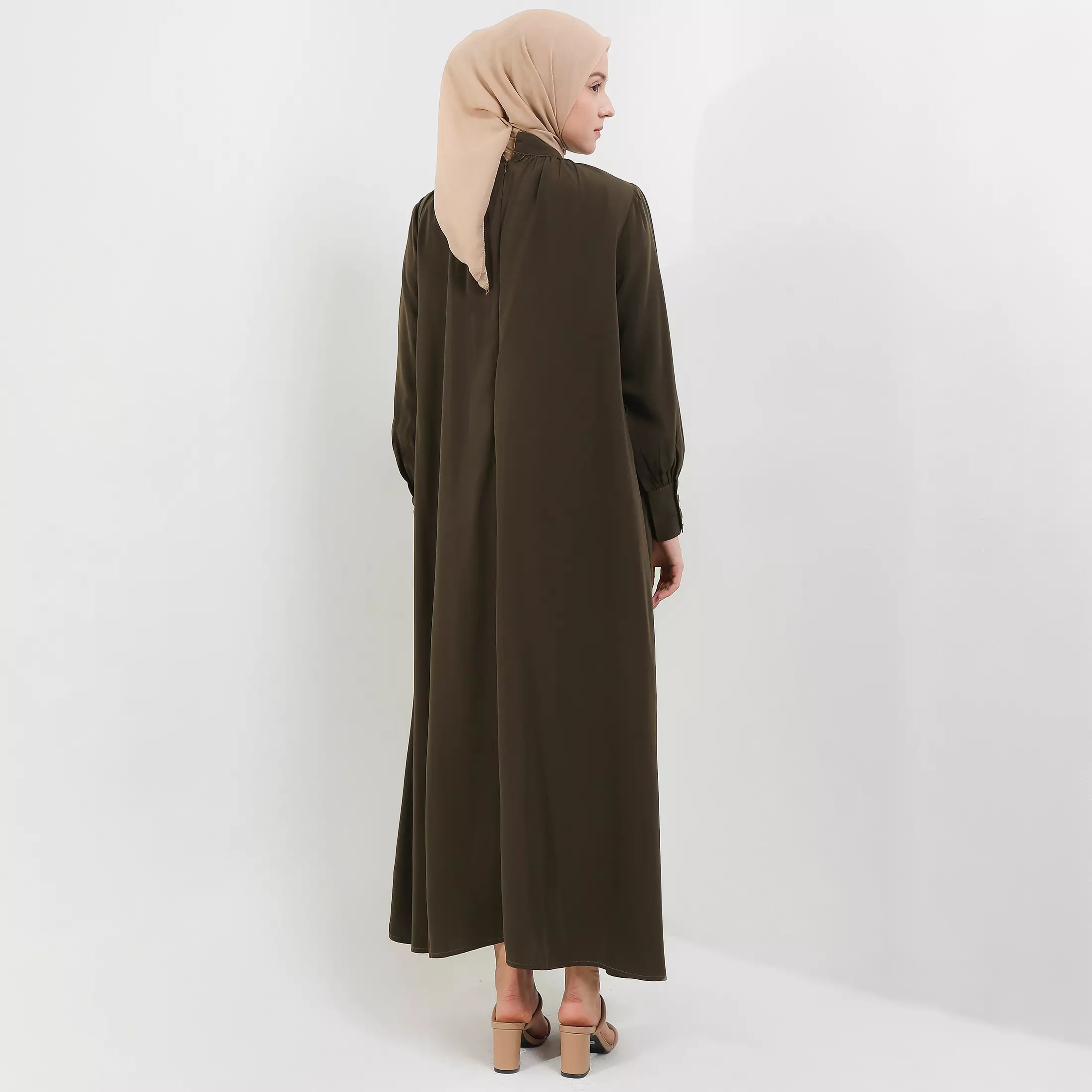 MFMW Jauhara Dress Gamis Dark Olive