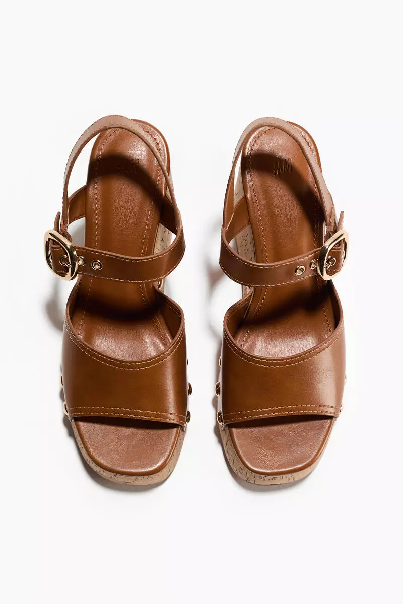 Wedge-heeled sandals