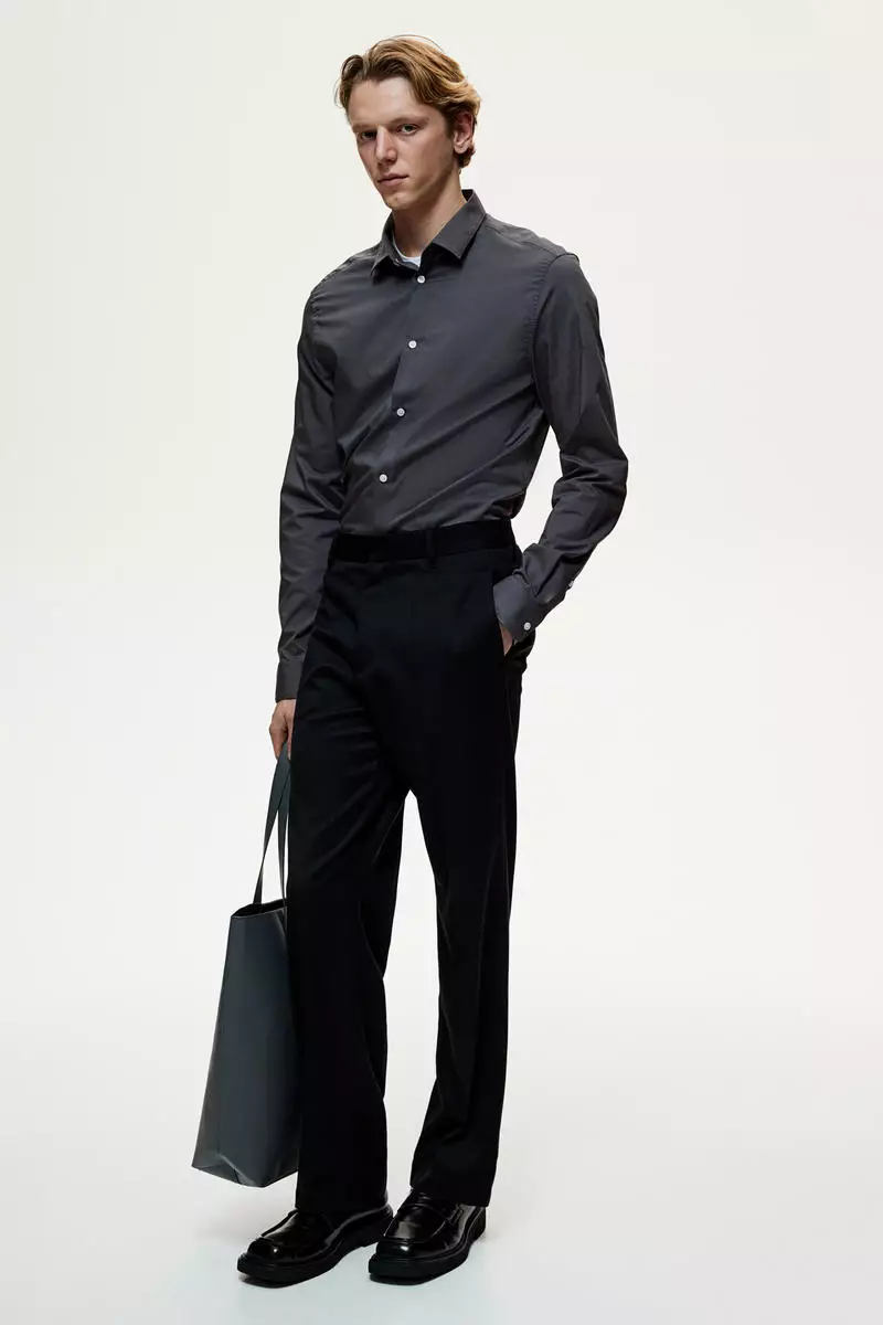 H&m slim fit dress shirt clearance