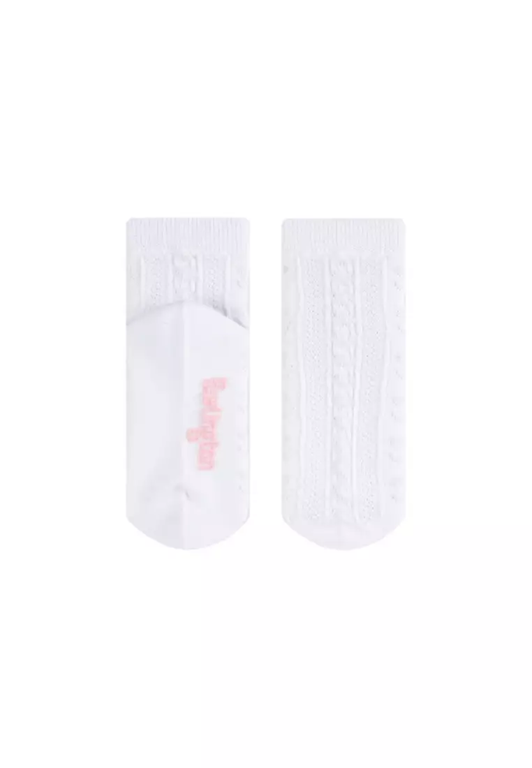 Burlington Children's Embossed Cotton Thin Casual Ankle Socks 3 pairs in a pack BGCMG1