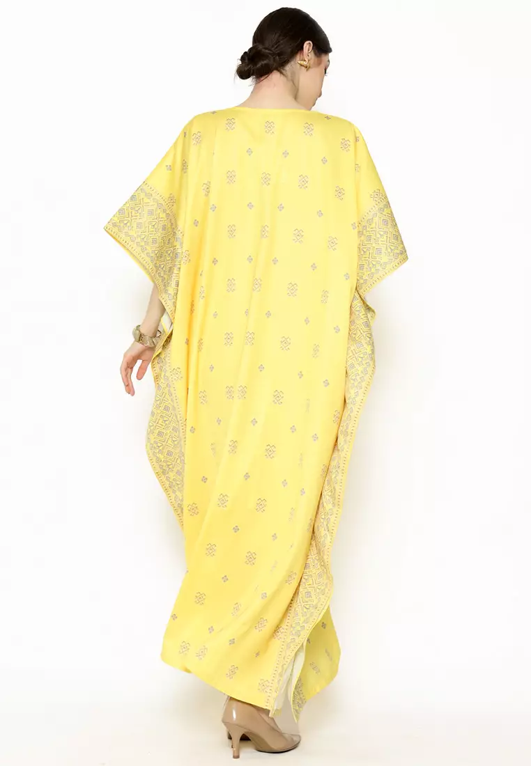 Kanzi Exclusive Short Sleeve Songket Kaftan