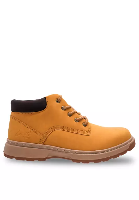 Mens Faux Leather High Lace Up Boots - 230431330