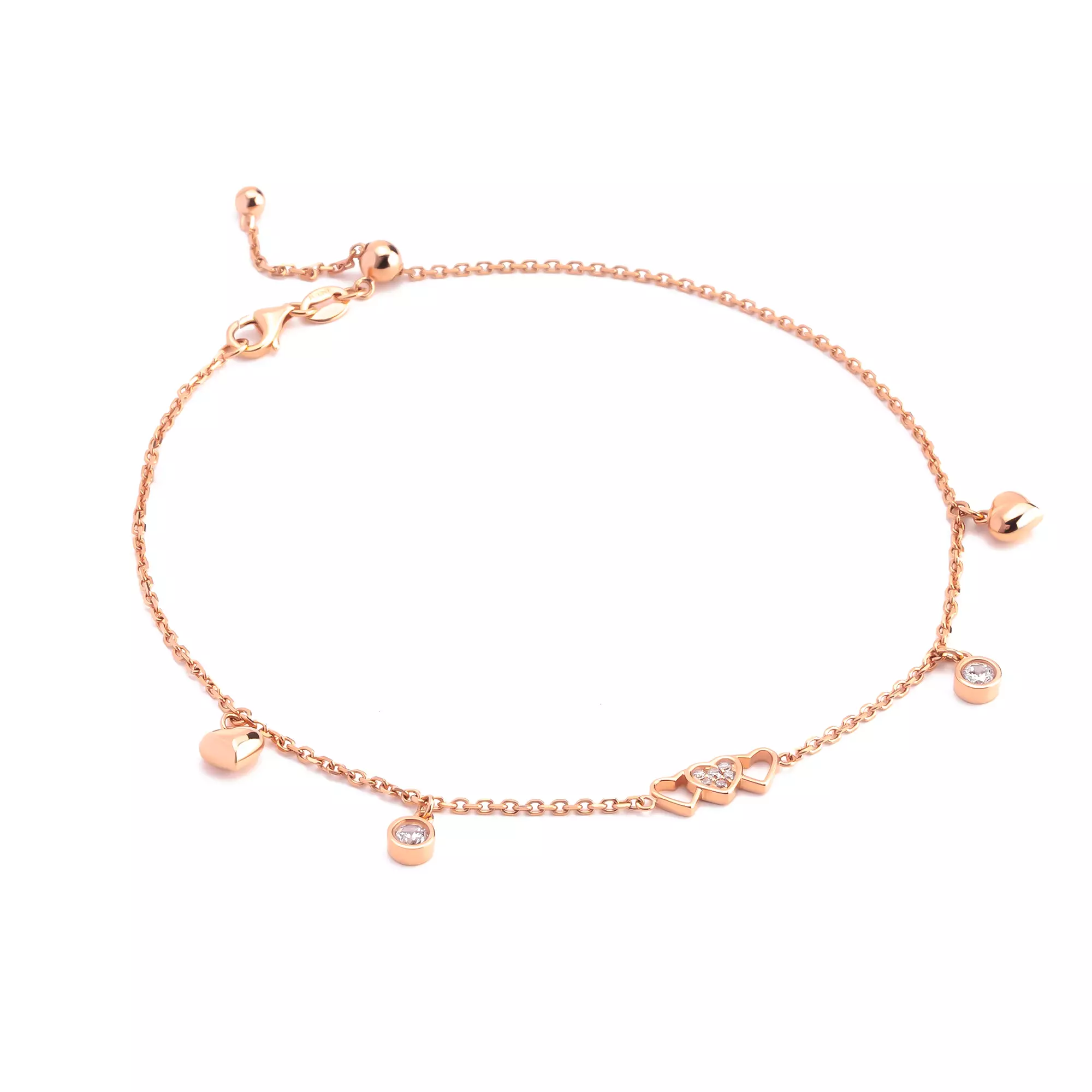 Gelang Kaki Serut Emas 7k - Amartya Gold Anklet - Adorn Collection 01 - Juene Jewelry