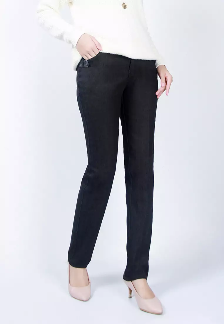 White cotton trousers ladies shop