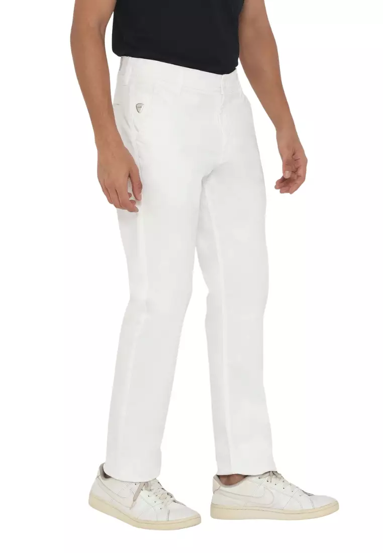 POLICE Celana Chino Panjang Cotton Premium Stretch Pria