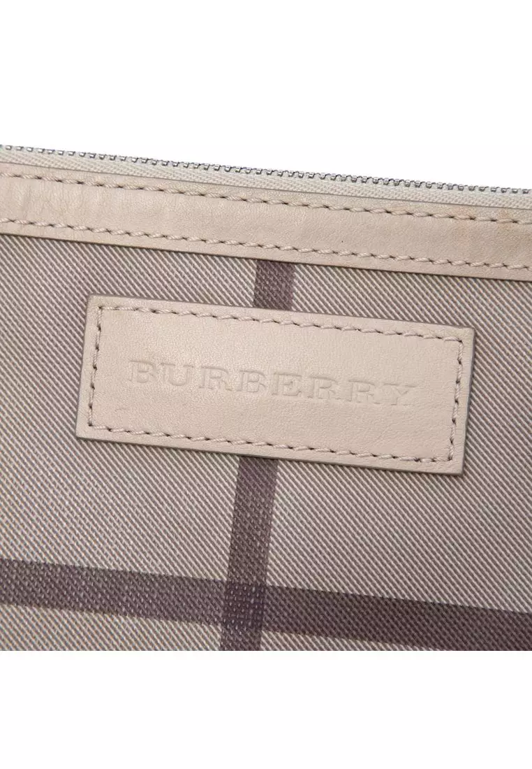 Pre-Loved Burberry Small Smoke Check Coated Canvas Canterbury Tote