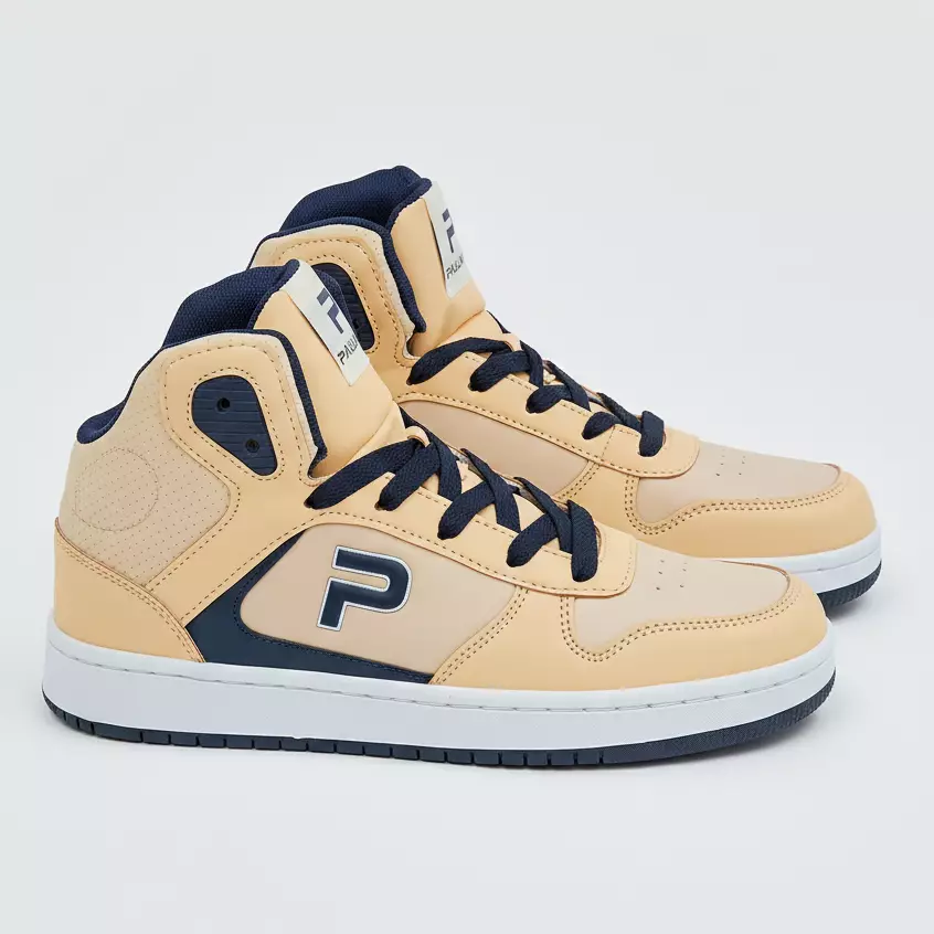 PAULMAY - Sepatu Sneakers Pria Lisbon High - Wheat Navy
