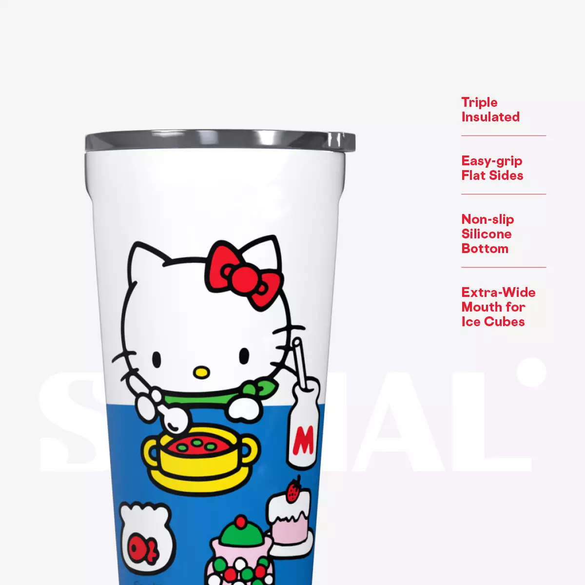 Corkcicle + Sanrio Characters - Hello Kitty Teatime Trinkets Tumbler