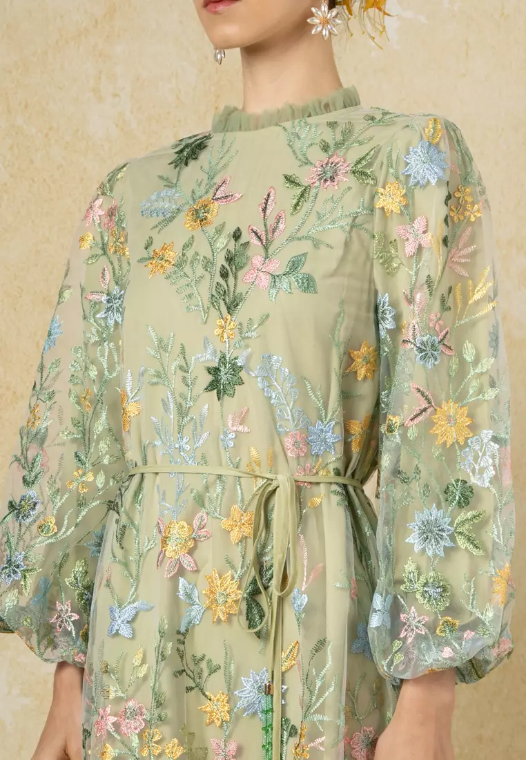 Flora Lace Flare Dress