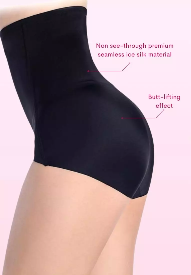 2 Pack Premium Daelyn High-Waisted Girdle Panties Compression Shapewear in Black