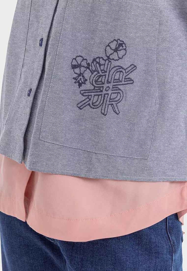 Ria Miranda Dark Grey Lilla Top