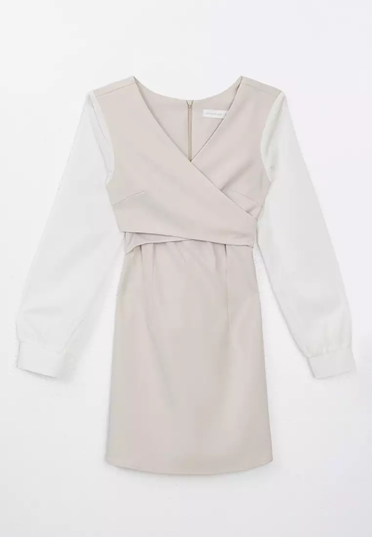 Wrap Front Mini Dress