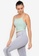 ZALORA ACTIVE green Ruched Cross Back Tank Top 7E289AAAF98BB3GS_1