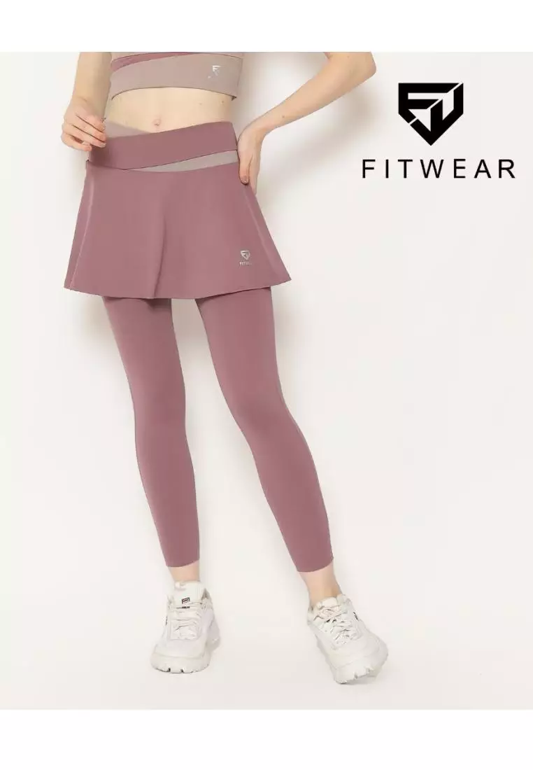 Fitwear - Rok + Legging Olahraga Wanita BEATRIX 2 TONE - PURPLE