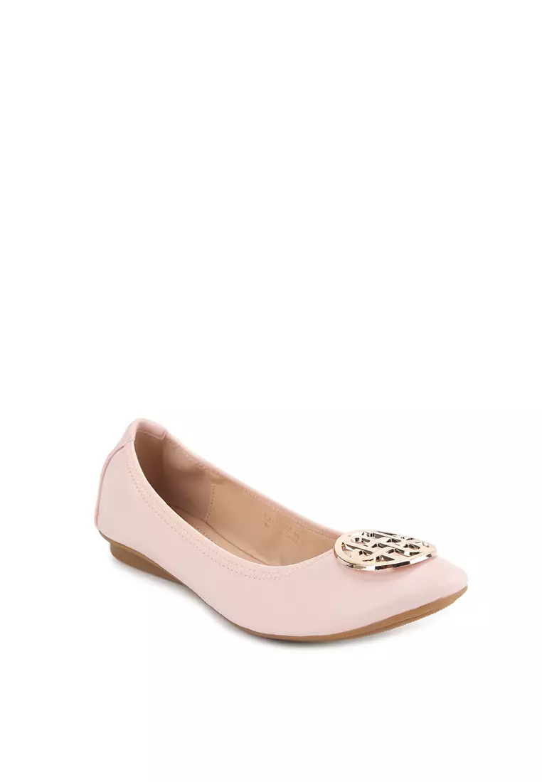 Elisa J2425-8 Flat Shoes Pink